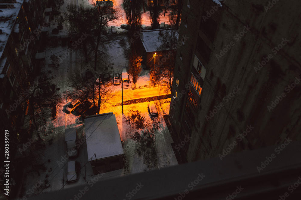 Obraz premium fire in fireplace