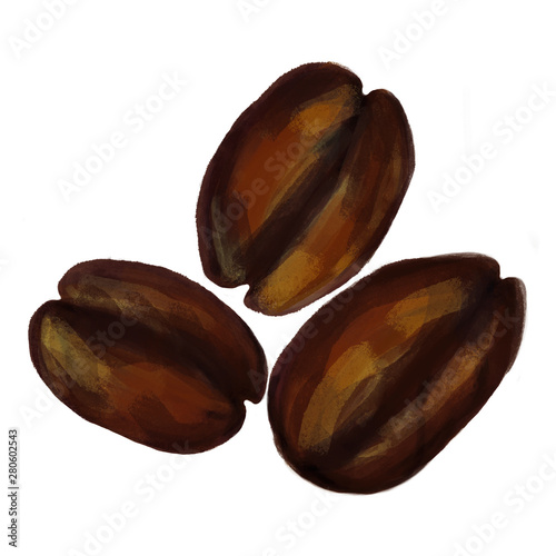 Kaffeebohnen bohnen malerei