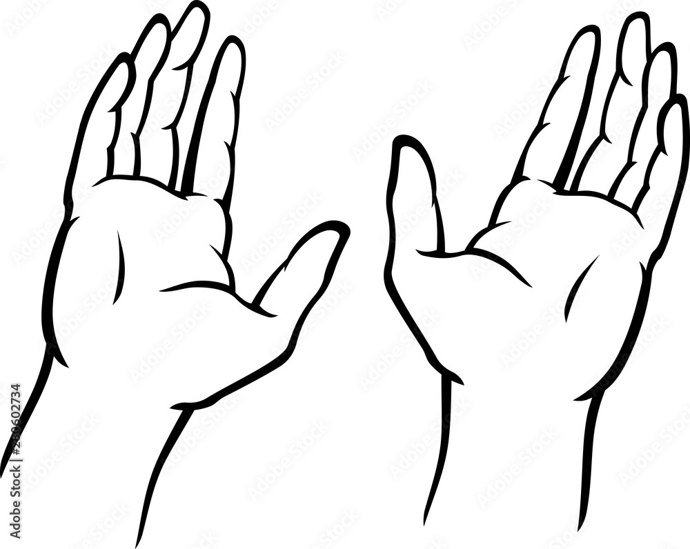 Hands Open Palm Hands Open Palm