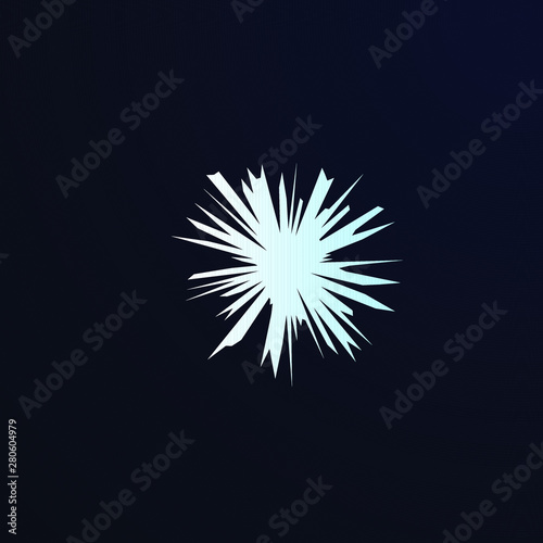 snow shape logo or icon for christmas ornament