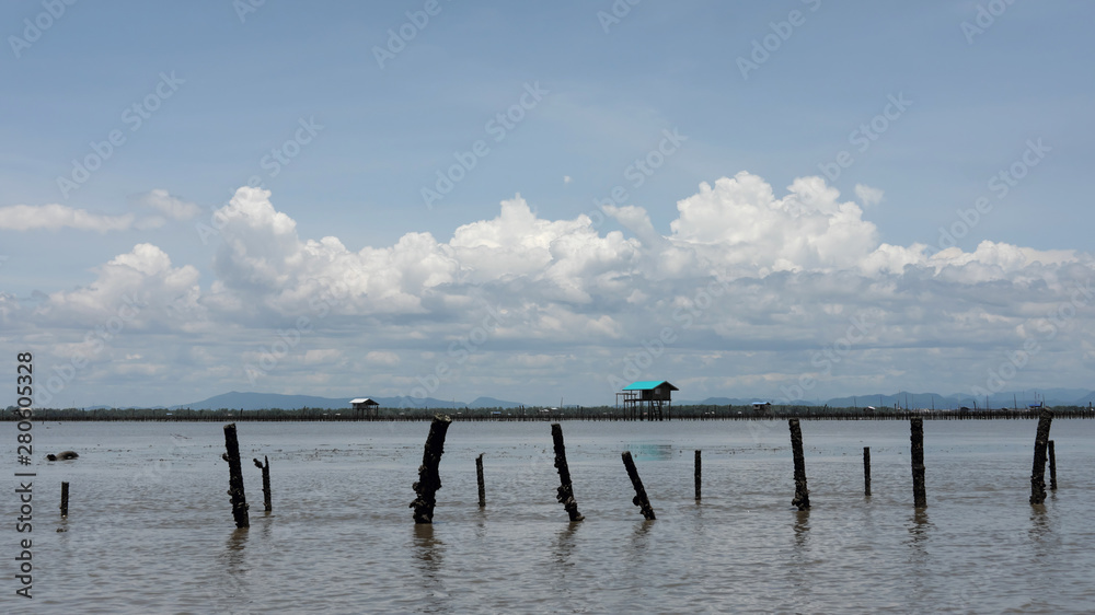 fisherman's house on sea