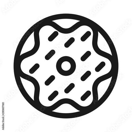 cookie, pastry, biscuit, bakery - minimal line web icon. simple vector illustration. concept for infographic, website or app.