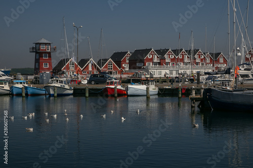 charming harbour in Bagenkop, Langeland, Denmark. photo