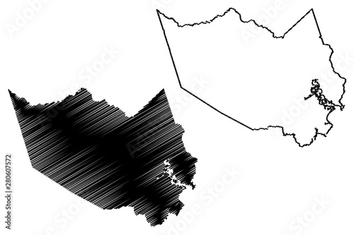 Canvas Print Harris County, Texas (Counties in Texas, United States of America,USA, U