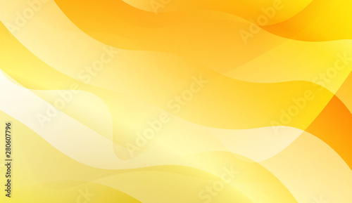 Abstract Background With Dynamic Wave Effect. Design For Cover Page, Poster, Banner Of Websites. Vector Illustration with Gold Color Gradient.