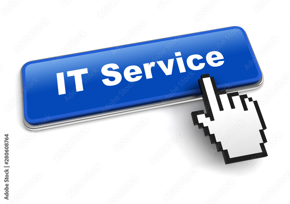 it service concept 3d illustration isolated it service concept 3d illustration isolated