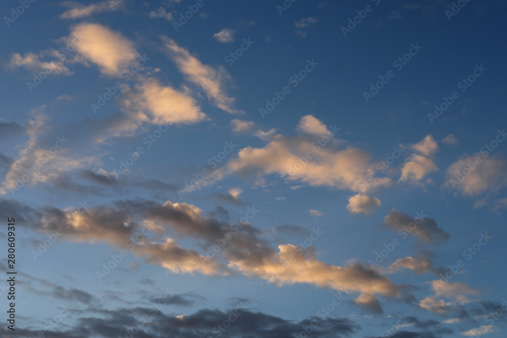 Dramatic clouds and sky background