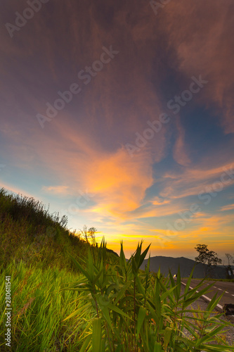 Tropical Sunset at Sabah, North Borneo, Malaysia