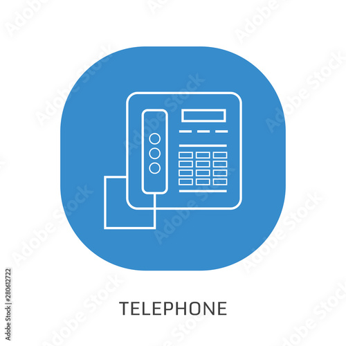 Landline phone line icon