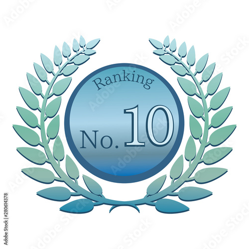 ランキング アイコン No.10 01（ベクター）