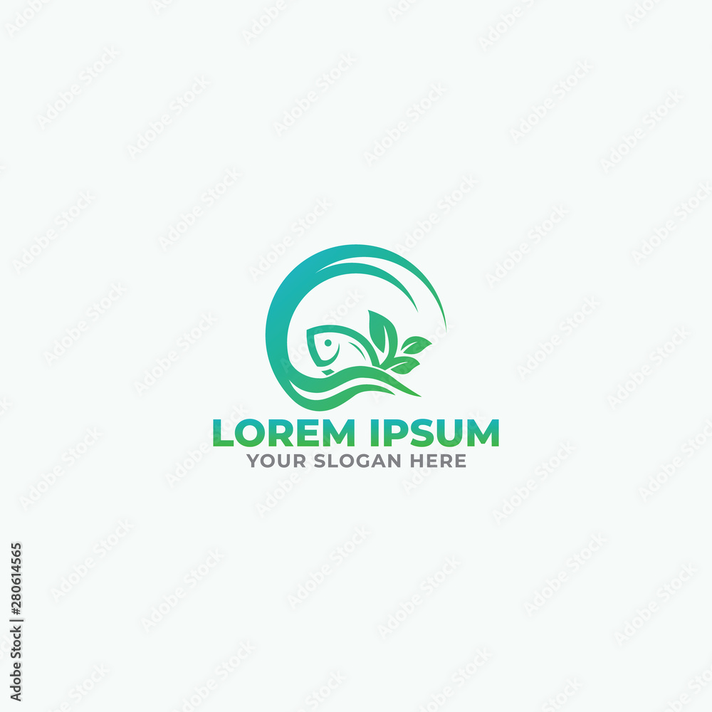 Natural fish logo design for use any purpose Natural fish logo design for use any purpose