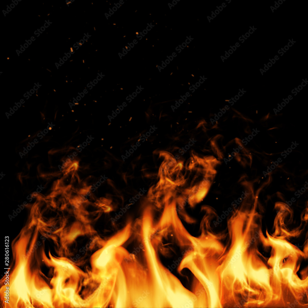 Fire and spark element. 3d illustration. Fire and spark element. 3d illustration.