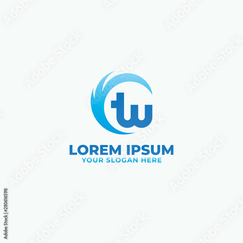 Tw logo design for use any purpose