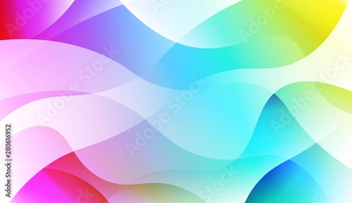 Geometric Pattern With Lines, Wave. For Your Design Ad, Banner, Cover Page. Vector Illustration with Color Gradient.