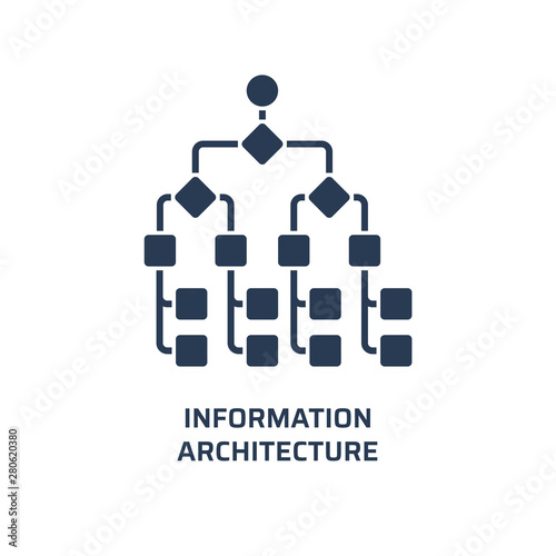 Information architecture icon. Trendy modern flat vector information architecture icon on white background from general collection, vector illustration