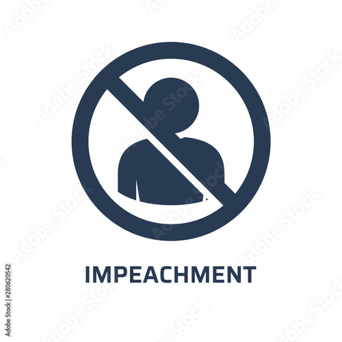 Impeachment icon. Trendy modern flat vector impeachment icon on white background from general collection, vector illustration