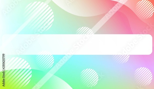 Dynamic shape background With Wave Gradient Shape, Line, Circle, Space for Text. For Futuristic Ad, Booklets. Vector Illustration
