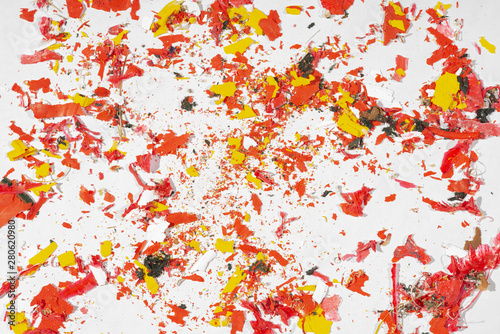 Damage plaster- dry paint chips © Digital Photo