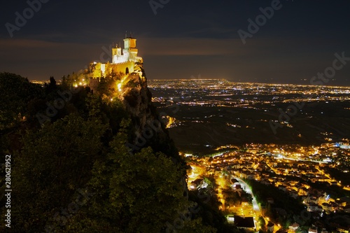 San Marino by night