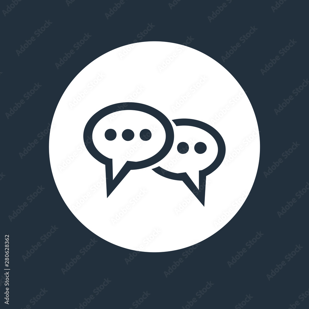 flat design conversation bubbles icon vector illustration flat design conversation bubbles icon vector illustration