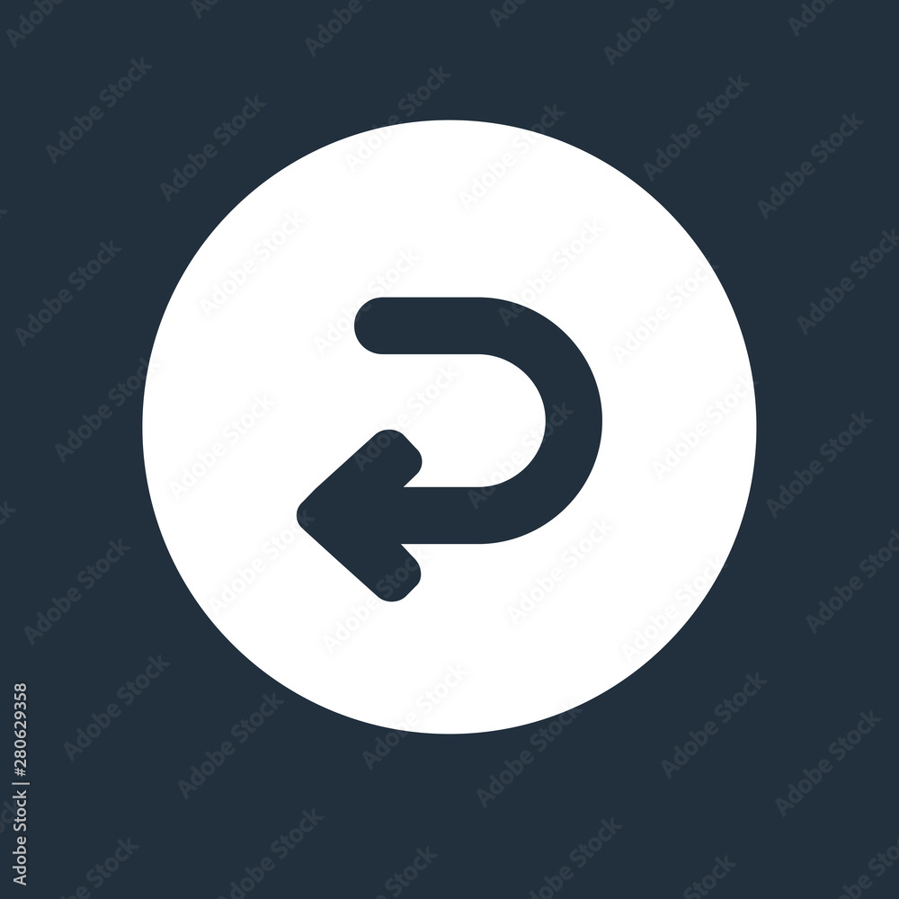 Curved arrow to back Curved arrow to back