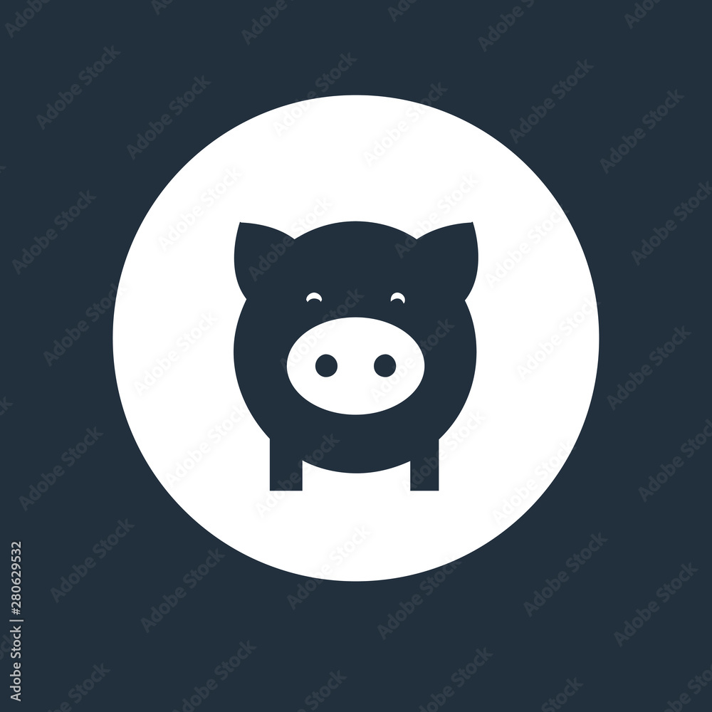 Pig icon. logo Piglet face in outline style. Icon of Cartoon pig head. Chinese New Year 2019. Zodiac. Chinese traditional Design Pig icon. logo Piglet face in outline style. Icon of Cartoon pig head. Chinese New Year 2019. Zodiac. Chinese traditional Design