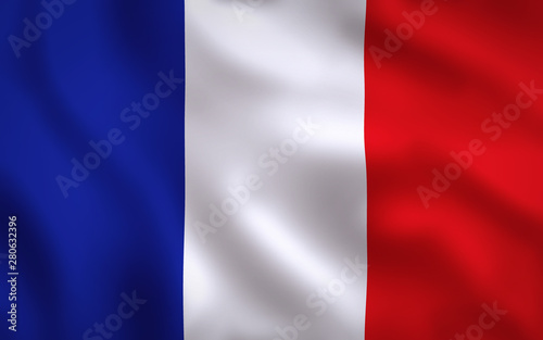 France Flag Image Full Frame