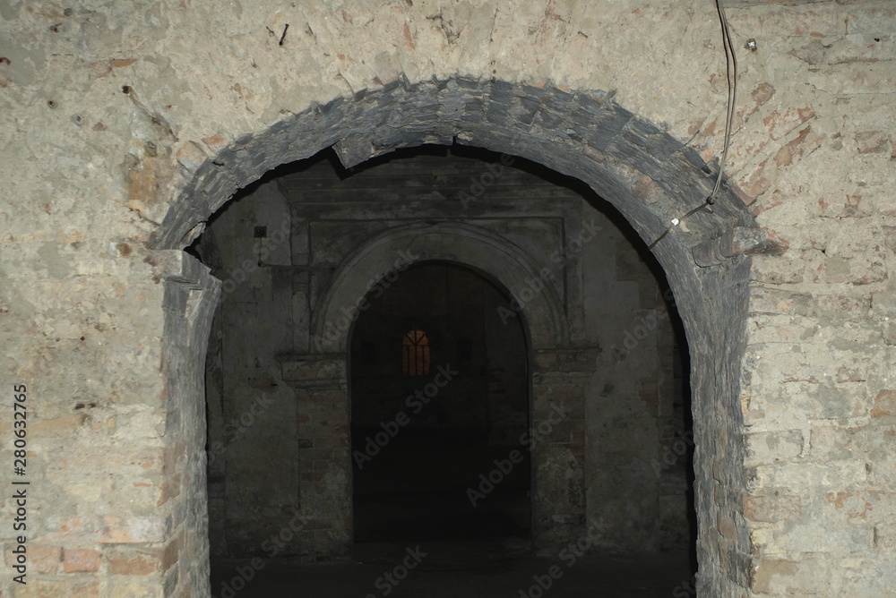 the entrance to the tunnel