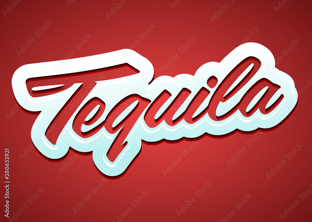 Tequila Vector Lettering Mexican drink icon, text emblem. Tequila Vector Lettering Mexican drink icon, text emblem.