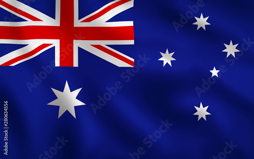 Australia Flag Image Full Frame