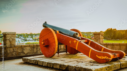 Gamle Fredrikstad, marked square, Stare miasto, old city, gamlebyen , Kongsten fort, Norge, Norway, Norwegia	 photo