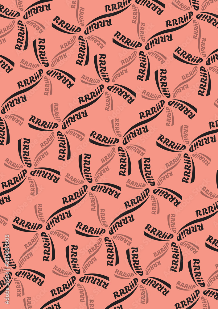 Naklejka premium Seamless pattern with a text