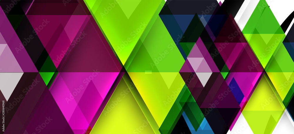 Modern mosaic triangle template background, great design for any purposes. Abstract geometric graphic design triangle pattern. Geometric line pattern.