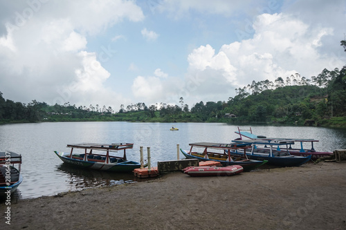 boats on patengan lake photo