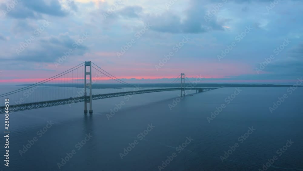 Mackinac Bridge Michigan Drone Aerial Number 2 Mackinac Bridge Michigan Drone Aerial Number 2