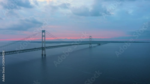 Mackinac Bridge Michigan Drone Aerial Number 2