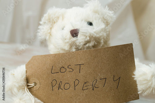 Lost property a cute children's teddy bear