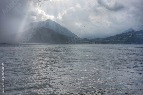 Wallpaper Mural The water surface of the beautiful Lake Como Torontodigital.ca