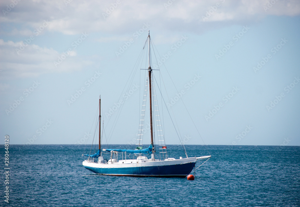 Fototapeta premium Sailboat in the sea