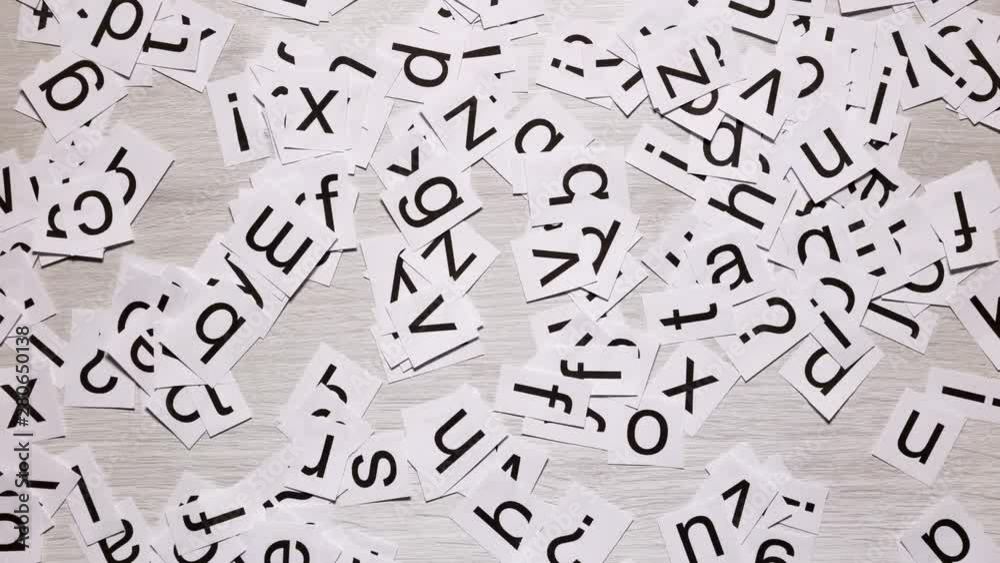 Stop Motion Of Letters That Form The Question Stop Motion Of Letters That Form The Question