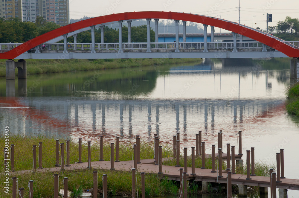 Fototapeta premium bridge over the river