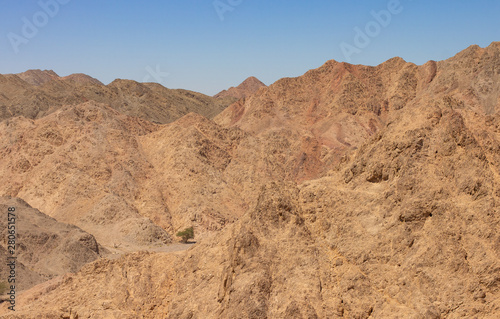 simple background of wilderness mountain rocky land in Africa 