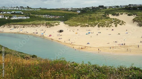 Gannel estuary and Crantock Beach photo