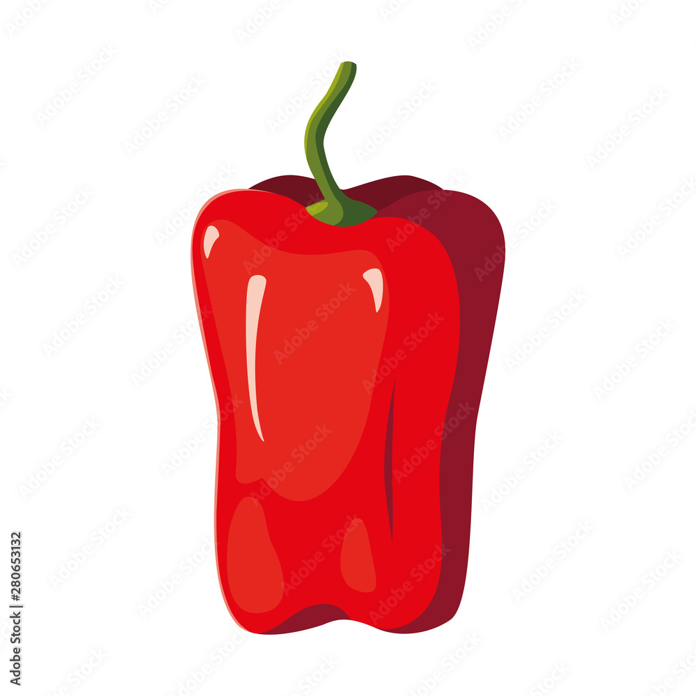 fresh vegetable pepper on white background fresh vegetable pepper on white background