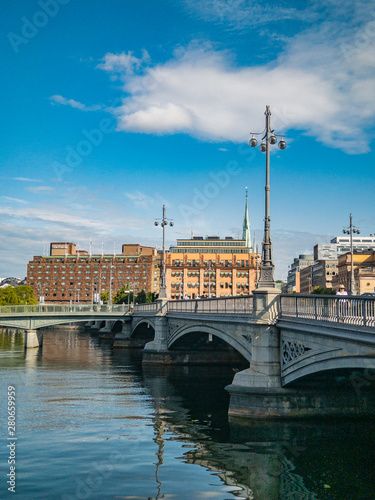 Photography view of seine river stockholm sweden