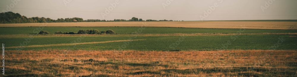 summer rural panoramas in Russia