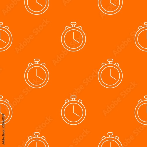Stopwatch pattern vector orange for any web design best