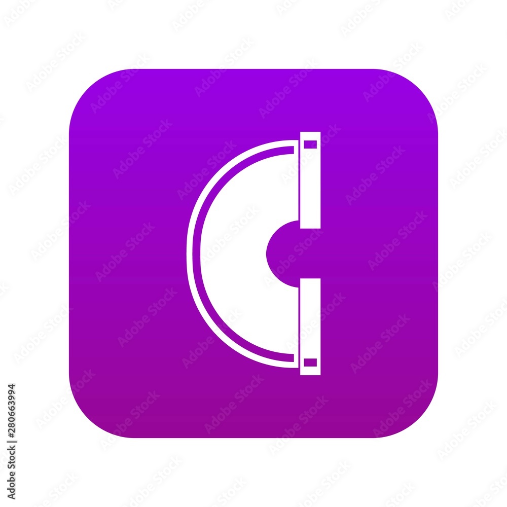 Piping connection icon digital purple for any design isolated on white vector illustration Piping connection icon digital purple for any design isolated on white vector illustration
