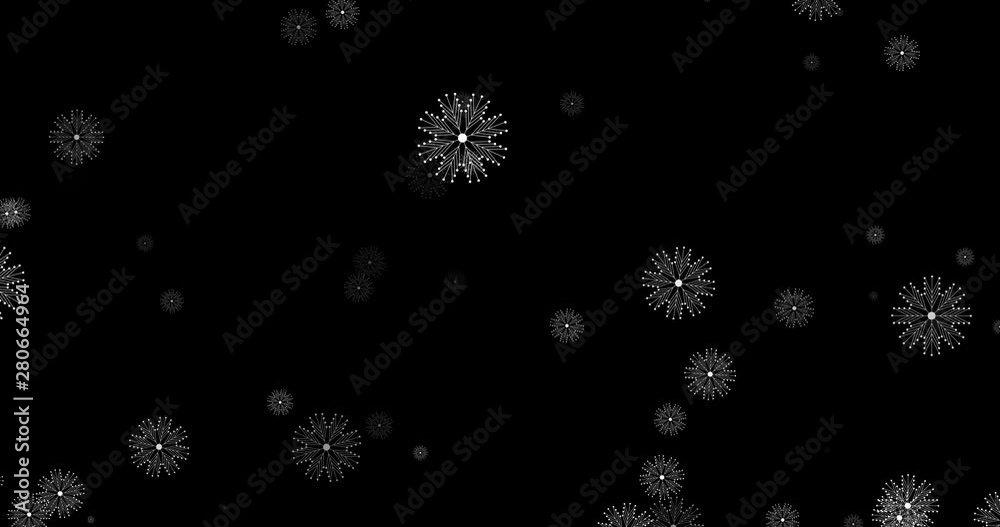 4K Christmas Abstract Animation. Falling Snowflakes against Transparent Background with Alpha Channel 4K Christmas Abstract Animation. Falling Snowflakes against Transparent Background with Alpha Channel
