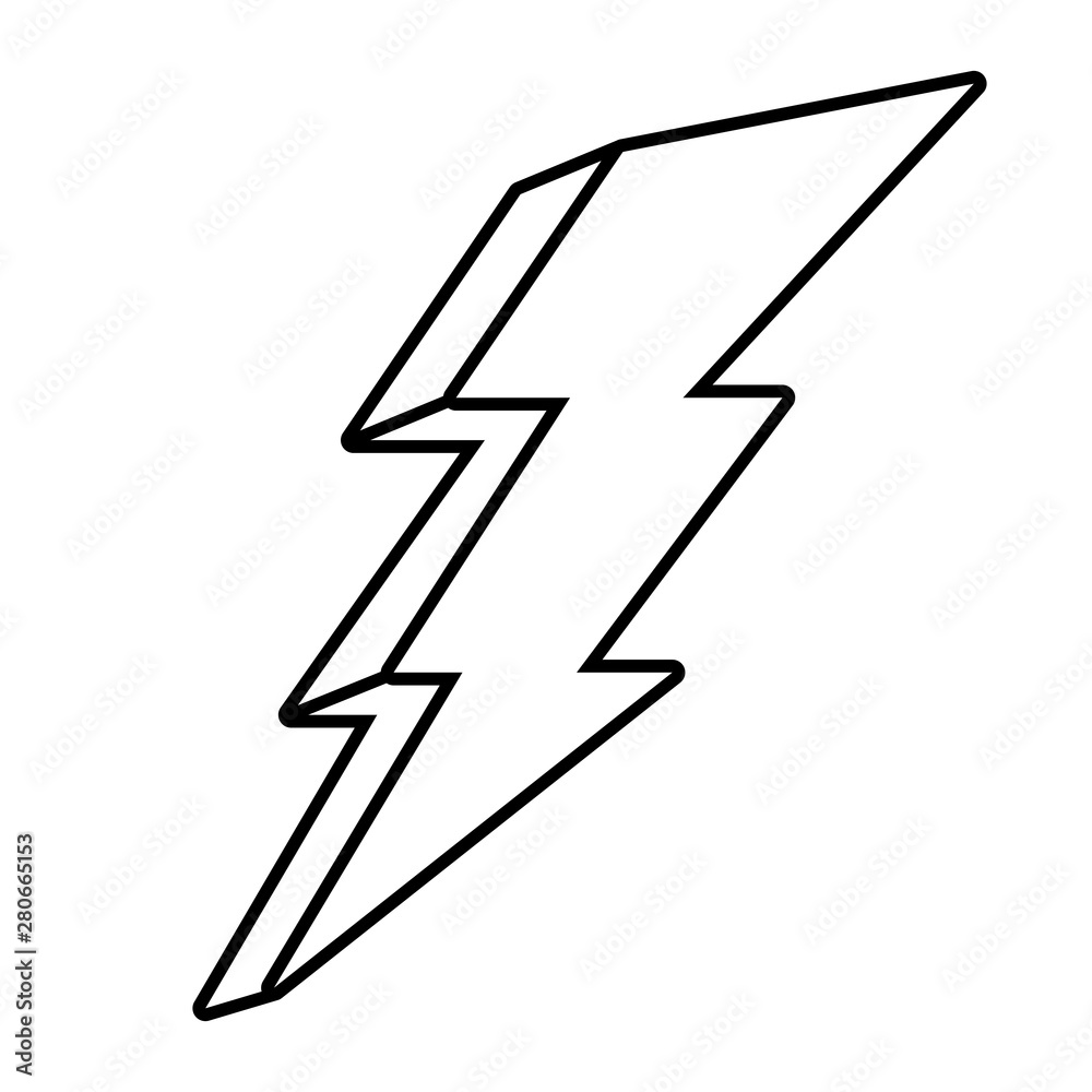 Isolated thunder icon design vector illustration Isolated thunder icon design vector illustration